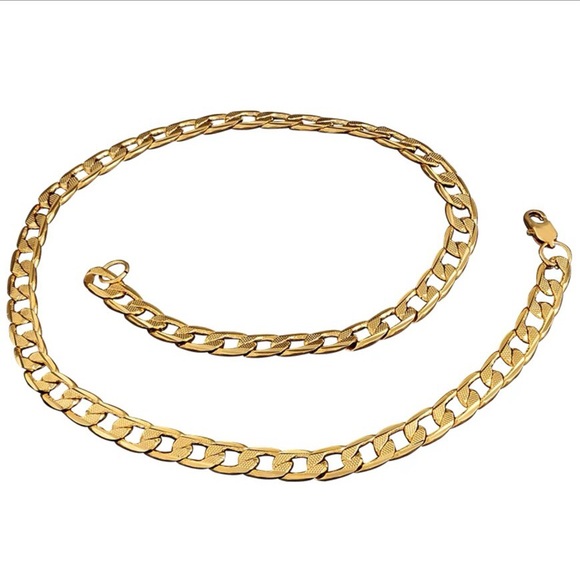 💫14K Gold Plated Weaved Chain Necklace💰 - Picture 3 of 3